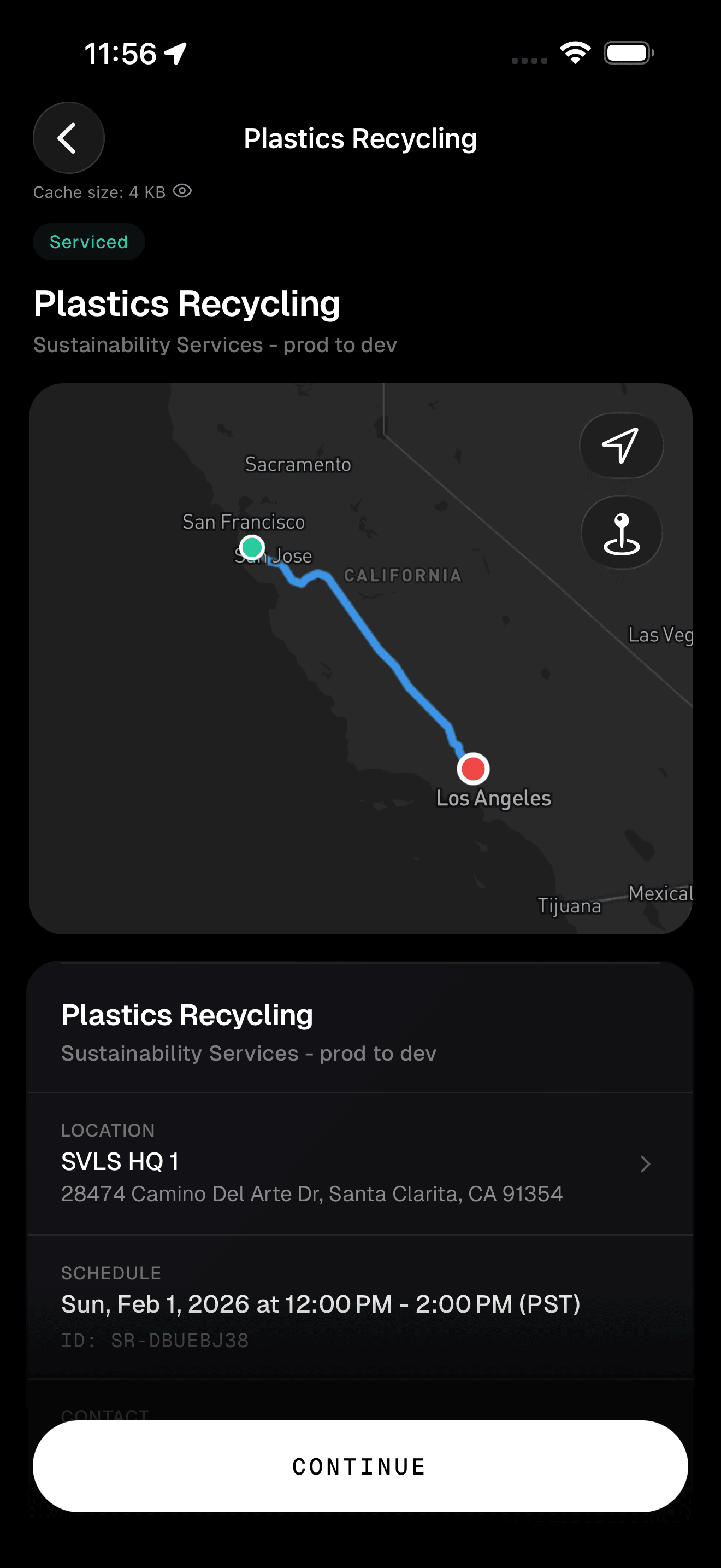 CheckSammy Pro app job screen