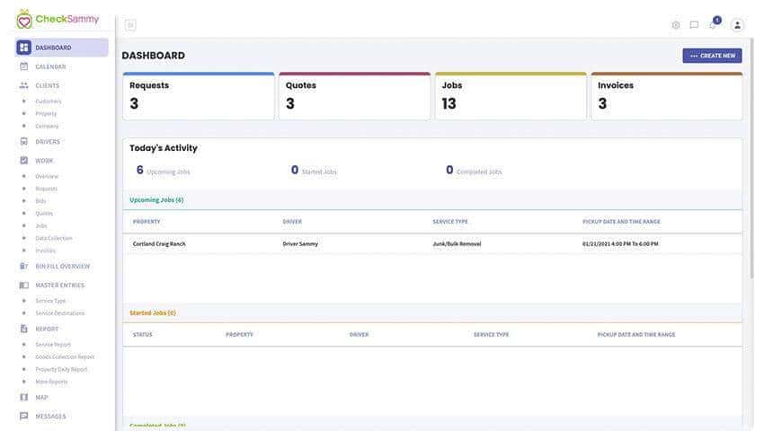 SmartDashboard - Customers are able to manage their accounts and generate reports anytime as CheckSammy allows customers access to the companies dashboard