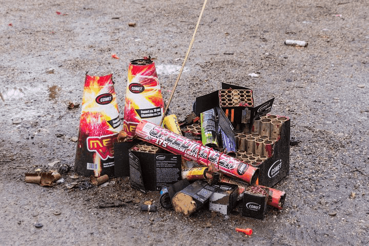 Dispose of Fireworks