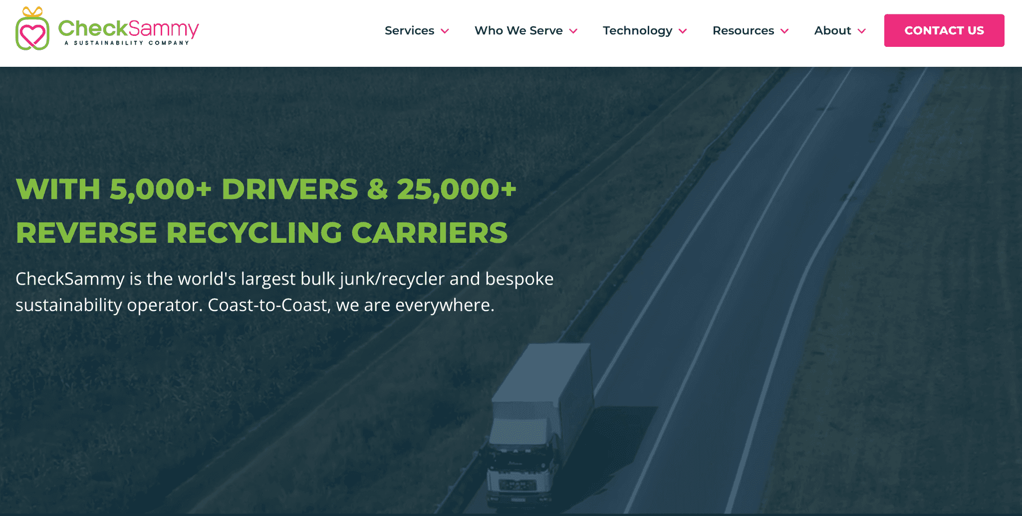 CheckSammy is the top waste management company and has been for many years