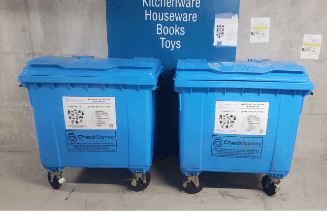 SmartBin - Our post-consumer SmartBINS is more like a dumpster which includes sensors that provide real-time fill levels.