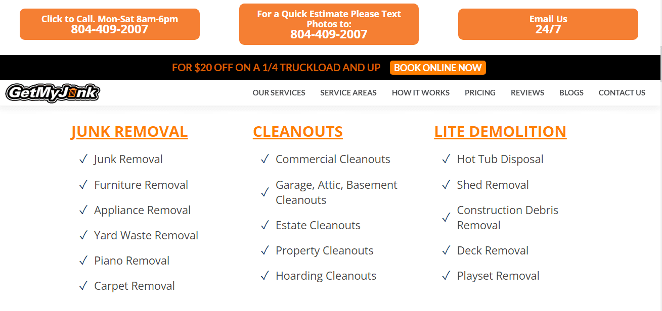 Services of Get My Junk