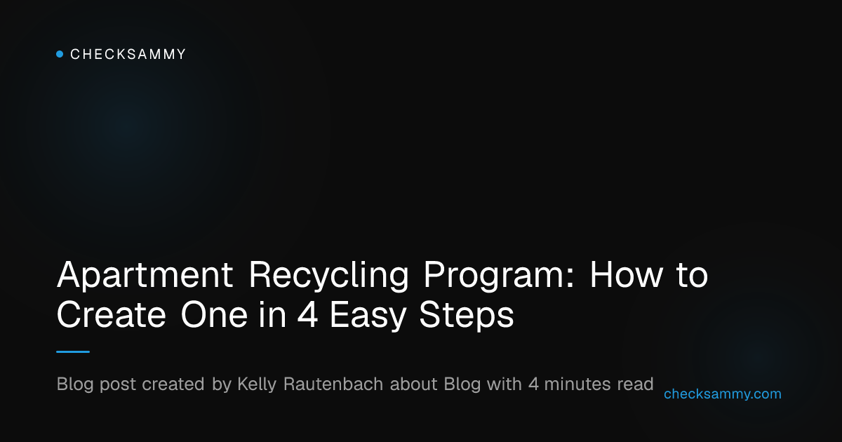 Photo inspiration: Apartment Recycling Program How To Create One In 4 Easy Photo Inspiration