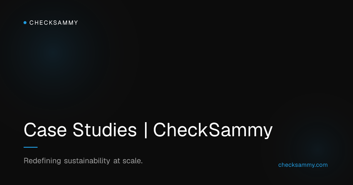 Case Studies | CheckSammy