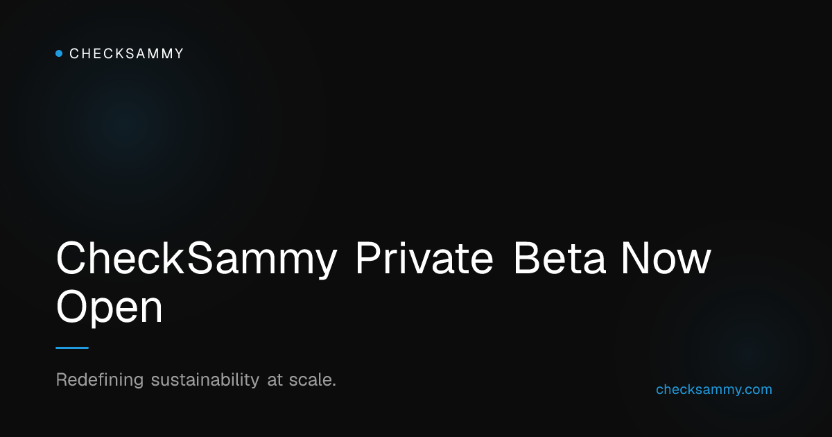 CheckSammy Private Beta Now Open