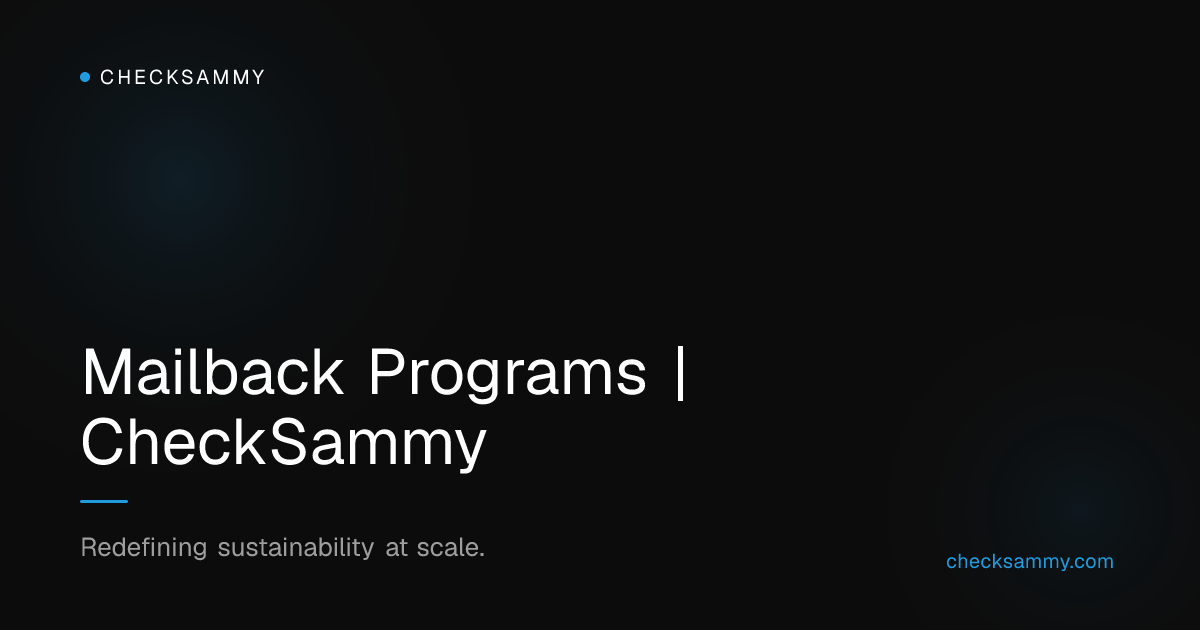 Mailback Programs | CheckSammy
